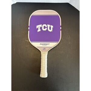 TCU Horned Frogs Texas NCAA Sports Plus Parrot Fan Series Pickle Paddle Ball NEW